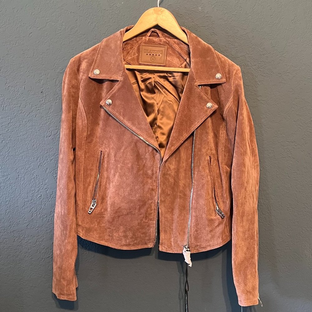 Blank NYC Suede Moto Jacket NWT